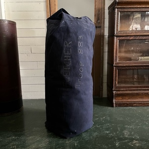 Vintage USA Old Duffel Bag A ダッフルバッグ ステンシル ネイビー キャンプ アウトドア アメリカ アンティーク ヴィンテージ Y-1188