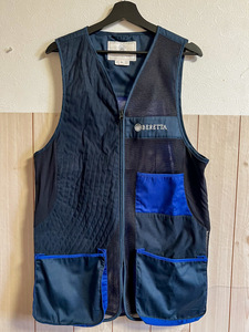 ベレッタ　BERETTA Olympic Vest 3.0　クレー射撃用ベスト　ネイビー×ブルー　サイズ：XL