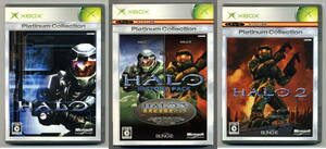 中古 HALO ヘイロー1+2 ヒストリーパック 2本セット HistoryPack Xbox360用の初代Xboxゲーム互換性2007年7月版アップデートディスク付き