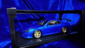 1/18 Ignition model イグニッションモデル VERTEX NISSAN Silvia S15 Blue Metallic T&E ヴェルテックス シルビア IG2001