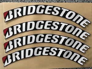 目立つ！かっこいい！ブリジストン　BRIDGESTONEロゴ　タイヤ用ラバーデカール　送料サービス　　検索用レタリング ステッカー