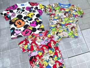 3点 まとめて 東京ディズニーリゾート トイ・ストーリー アリエル ミッキー 半袖Tシャツ カットソー150サイズ キッズ 子供服 Tokyo Disney