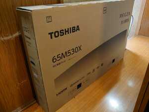 TOSHIBA　 65M530X 65インチテレビREGZA 未開封新品です。購入しましたが大きすぎるので出品します。