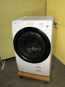 使用半年 SHARP シャープ ドラム式洗濯乾燥機 ドラム式洗濯機 プラズマクラスター 洗濯乾燥機 ES-S7F-WL 2021年製 保証書あり