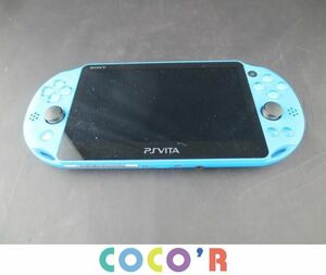 【同梱可】中古品 ゲーム PS Vita 本体 PCH-2000 アクアブルー 初期化動確済み