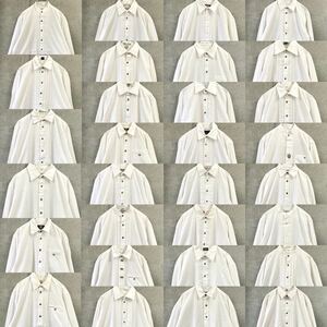 30着set チロリアンシャツMIX メンズM~XL ヨーロッパ古着 長袖 シンプル ホワイトシャツ 検品済 SRC古着卸 大量セット まとめ売り 仕入れ