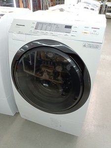 【中古品】 パナソニック Panasonic NA-VX3700L-W ななめドラム式洗濯乾燥機 10kg洗い 左開き クリスタルホワイト 17年製 ○YR-50331○