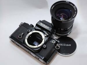 【美品／動作確認済】 ニコン Nikon F2 フォトミックAS(DP-12)ブラック 70年代のMFの最高級一眼レフの銘玉レンズセットです！#1274