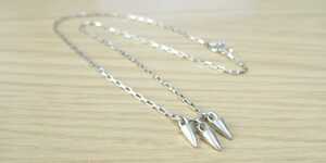 【GIGI】3Spike Charm Necklace/ジジ3スパイクネックレス/SILVER925/MADE IN JAPAN
