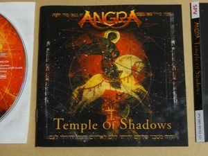 CD Angra/Temple Of Shadows/アングラ 送料無料 輸入盤 2004年 パワー・メタル プログレッシブ