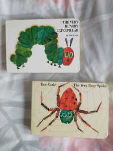 洋書・英語【エリック・カール】VERY HUNGRY CATERPILLAR(はらぺこあおむし） & The Very Busy Spider 2冊セット