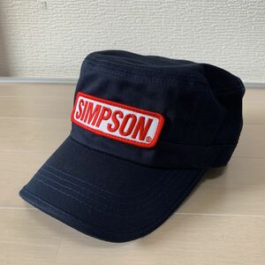 【送料無料】 新品 正規 SIMPSON シンプソン コットンキャップ ワークキャップ CAP SC-027 NAVY 定価3520円 アウトレット A30408-2