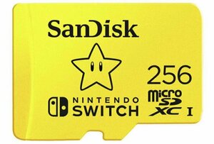256GB　マイクロSD カード　micro SD card　SanDisk Yellow 105