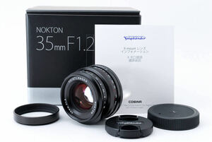 ◆新品級◆Voigtlender NOKTON 35mm F1.2 Xマウント FUJIFILM フォクトレンダー ノクトン フジフィルム カメラレンズ #757