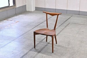 家具蔵「FIN２」9万 ウォールナット総無垢 アームレスチェアb ダイニングチェア 椅子 フィン KAGURA カグラ