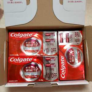 歯磨き粉　colgate visible white（100g×6）