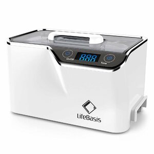 [新品/送料無料] LifeBasis 超音波洗浄機 600ml 42,000Hz メガネ洗浄機 強い振動子で強力洗浄 5段階タイマー搭載 時計 宝石 日用小物