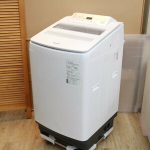 R053)パナソニック 全自動洗濯機 10kg NA-FA100H6 簡易乾燥機能付 エコナビ搭載 泡洗浄W 2019年製 Panasonic