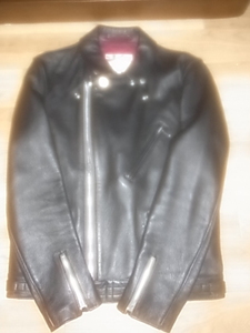 ADDICT CLOTHES サイクロンモデル（AD-03）ライダースジャケット　シープスキン　黒38（実寸Mサイズ）　定価14万3000円