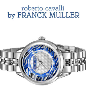 フランクミュラー＆ロベルトカヴァリWネーム 50m防水 レディース【roberto cavalli BY FRANCK MULLER】腕時計スイス製 新品