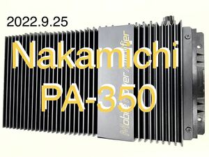 Nakamichi ナカミチ PA-350超絶美音 アンプ 各部チェック 不具合修正 改良品 机上+車載テスト済 ビンテージ アナログ パワーアンプ