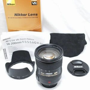 【美品・付属品完備】Nikon ニコン AF-S DX VR ZOOM NIKKOR 18-200mm f/3.5-5.6 G IF-ED