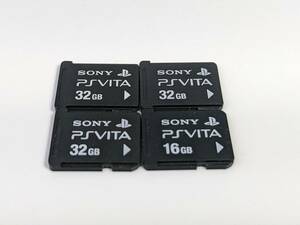 【動作保証】SONY Playstation Vita メモリーカード 32GB×3 16GB×1 4枚セット【匿名配送】