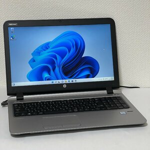 HP ProBook450G3 第6世代 Corei5 6200U 2.3GHz メモリ8GB 新品SSD320GB テンキー WiFi Bluetooth Win11