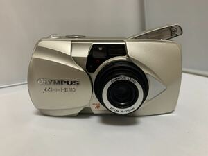 【人気】OLYMPUS μ-Ⅱ110 ミュー　コンパクトフィルムカメラ 簡単　【エモい】写真　フラッシュ付き　動作確認済み　