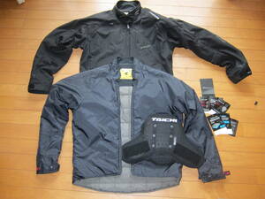 ユーズド品　RS TAICHI シグネイチャー　オールシーズン　ジャケット　黒　Lサイズ　胸部プロテクター付けます