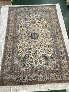 ペルシャ絨毯　ナイン　イラン　ウール100% 203センチ×319センチ　クリーニング済み　最高級品