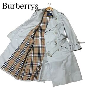 英国紳士 バーバリー Burberrys バーバリートレンチコート ノバチェック 美品