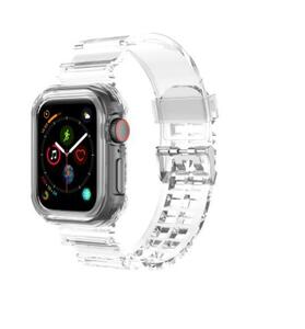 apple watch バンド透明バンド 画面ケース カバー apple watch 7/6/5/4/3/2/1/SE対応 42mm 44mm 45mm