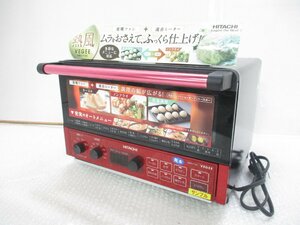 展示品 HITACHI 日立 HMO-F100(R) コンベクションオーブントースター レッド 2016年製 9294