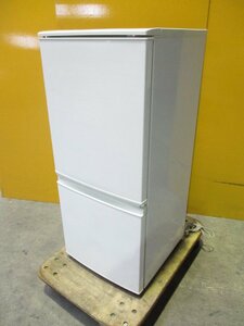 SHARP シャープ ノンフロン冷凍冷蔵庫 SJ-D14C-W 2017年製 単身用 一人暮らし 2ドア 2016年製 9222