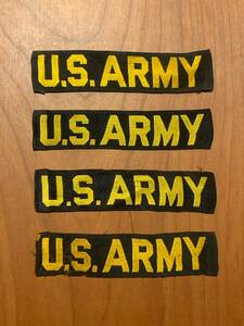 4枚セット 米軍 実物 未使用品 ベトナム戦 ARMY テープ パッチ ワッペン アーミー章