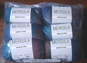 イタリア毛糸　MERISILK（メリシルク）　６個