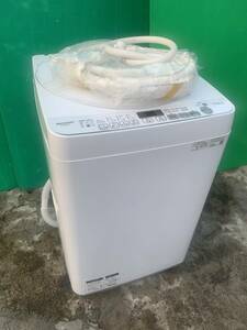 ☆2019年製　SHARP 全自動洗濯機 ES-KS70V-W （ホワイト系） 洗濯機　7K NO139