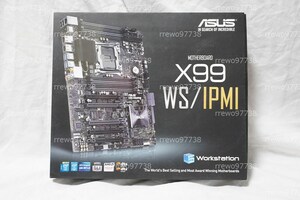 【美品/動確済】ASUS X99-WS/IPMI LGA2011-v3 CPU Xeon-E5 2609 v3付 ATX M.2 PCI Express 5本 DDR4 8本 Quadro Tesla Radeon Pro
