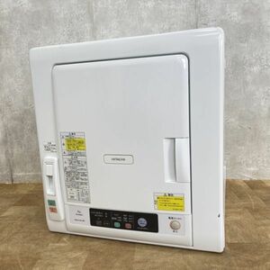 電気衣類乾燥機 中古品 動作保証 HITACHI 日立 DE-N60WV （W） 乾燥容量6㎏ これっきりボタン 2018年製 /31229