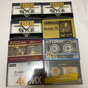 DENON MG-X 46 /TDK MA-XG46 など　カセットテープ　8本セット　新品未開封