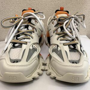 BALENCIAGA TRACK sneaker white orange 42