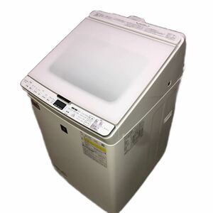 【G-4】美品中古SHARP 電気洗濯乾燥機 ES-PX8E-W 2021年製　洗濯8キロ/乾燥4.5キロ】プラズマクラスター搭載 ・付属品付【新品未使用】