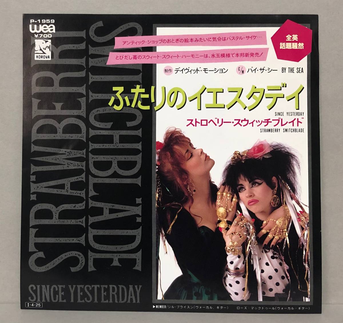 1986年来日公演パンフレット》Strawberry Switchblade○ストロベリー 
