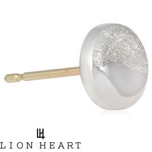 新品 正規品 LION HEART ライオンハート ピアス シングル 片耳 メンズ 01EA0211SV サンドスタッドピアス シルバー925 SV925 18金 K18