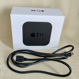 【FVHNM4】Apple TV 4K 64GB A1842 本体 リモコン 電源ケーブル 充電ケーブル HDMIケーブル