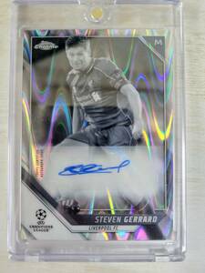 ＜Steven Gerrard＞2021/22 Topps UEFA Champions League Chrome Auto 直筆サイン