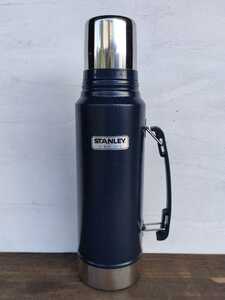 【旧ロゴ】スタンレー STANLEY ステンレス製 真空 断熱 水筒 ネイビー 1L