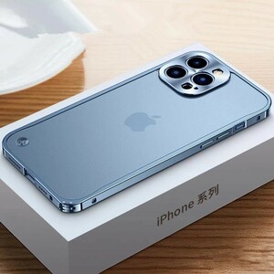 A9223 Apple メタル フレーム 保護 ケース 電話 アクセサリー 耐衝撃性 高級 iPhone 12 13 pro max 13mini 12