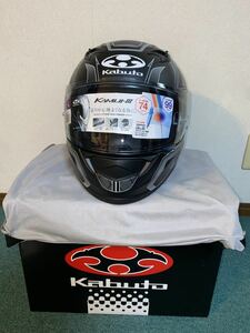 OGK KABUTO KAMUI-Ⅲ KAMUI CIRCLE カブト　カムイ3 ヘルメット　Lサイズ　FLAT BLACK SILVERフルフェイスヘルメット